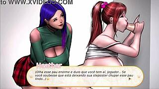 Blowjob from Stepsister Swallowed Every Drop in Wild Hentai Game