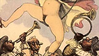 Vintage erotic illustration details