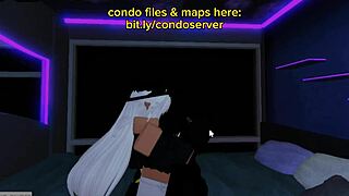 intimate fucking and deepthroat blowjob on the bed