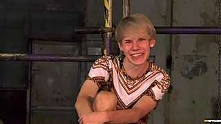 blindfolded gay twink sky heet gets waxed and dungeon blowjob from old monster cock