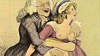 Vintage erotic illustration details