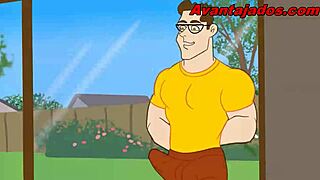 gay drawing of the black guy and the gardener