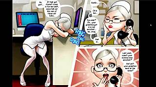 Night nurse in cartoon comic style