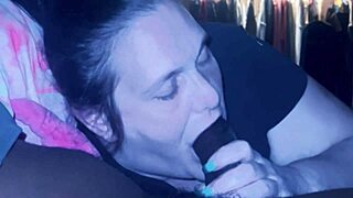 Monster gumjob ends with epic cumshot blast