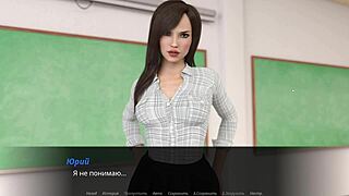 Redhead milf in hentai game Echoes of Lust bangs hard!