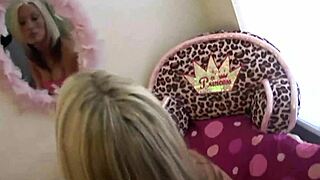 Starri Knight Masturbates Shaved Pussy.