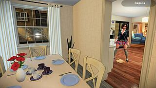 complete gameplay - my sexy neighbor part 1 with big tits milf toys webcam