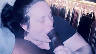 Monster gumjob ends with epic cumshot blast