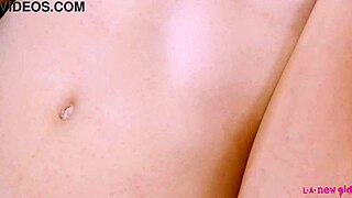 Glamorous Brunette Strips Naked for Close-Up Photoshoot