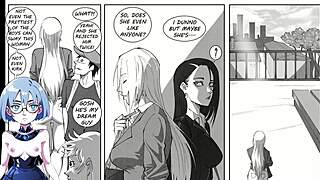 Futanari girls enjoy night out with sexual adventures in anime style