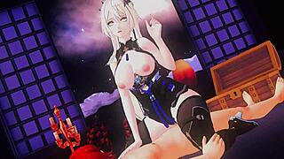 She took control as a cowgirl in this wild hentai ride. Squirting everywhere!