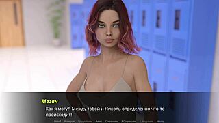 Redhead milf in hentai game Echoes of Lust bangs hard!