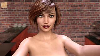 Detailed Blowjob Scene with Monster Cock Swallow and Cum