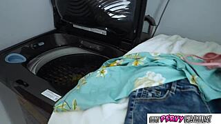 will you snitch? stepsis shuts me up with tits and pussy