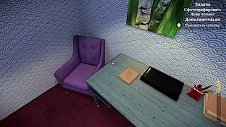 complete gameplay - my sexy neighbor part 1 with big tits milf toys webcam