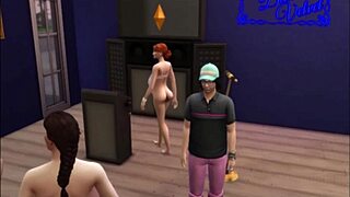 Caught peeping on a cheating wife wearing blue velvet in public.