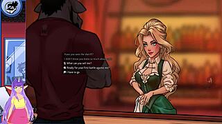 uncensored porn and cards game with big tits brunette