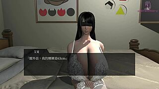 trapped in a room with a lustful doll for titjob and blowjob