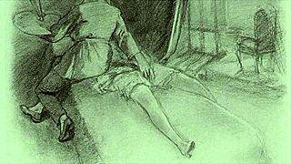 Vintage erotic drawings from retro anime and hentai collections