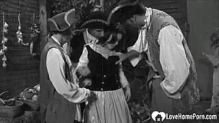 Naughty Babe Handles Two Stiff Boners in Wild Threesome