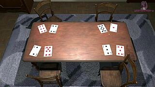 trapped in a room with a lustful doll for titjob and blowjob