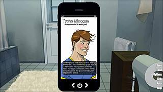 Ian kisses two hunks and masturbates to the memory in gay anime.