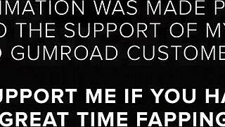 palutenas cozy bed washa animation in hentai cartoon style