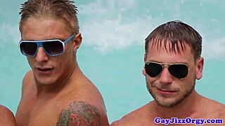 Muscular Hunks Dive Into Hardcore Outdoor Orgy With Anal and Blowjob Action. Group Fun Gets Wild Under the Sun.