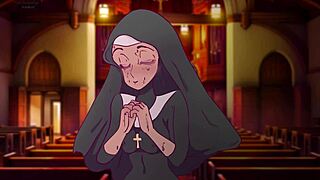 uh, a nun dreamin of gettin fucked front n back in prayer booth, hentai parody 2025!
