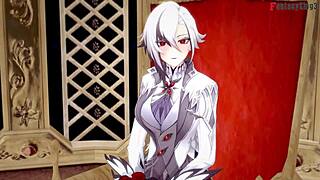 hey, check out arlecchino milf in genshin hentai pov with sheer clothes