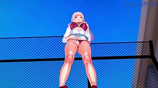 marin and shinju get creampied by the old man in intense hentai sex