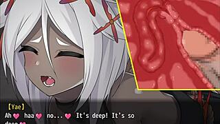 Bound Shrine Maiden Honoka Fingered In Bondage Game Masturbation