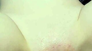 portrait amateur drilled hard by machine in close-up