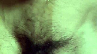 gay guy plays with his belly and cums