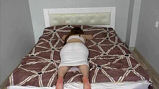 Milf Sprawls on Bed, Takes Cock in Ass, Returns Favor with Blowjob