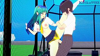 Lum from urusei yatsura gets intense creampie in 3d hentai anime with big boobs and sexy outfit