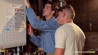 Married Handy Man Explores Gay Fantasies With Bodybuilder