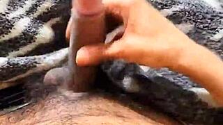 Rishi Bhardwaja Cums While Ladies Watch In Gay Cumshot Scene With Intense Facial