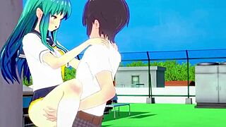 Lum from urusei yatsura gets intense creampie in 3d hentai anime with big boobs and sexy outfit