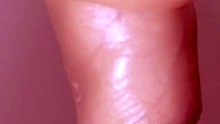 Wow, little slut sucks cock and cums in mouth!