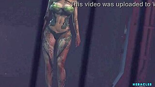 Ivy's Obsession - Wild Cosplay Animation With Monster Action