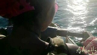 Escaped from the City by Jet Ski for Filling My Pussy by Cum 😍