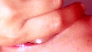 Wow, little slut sucks cock and cums in mouth!