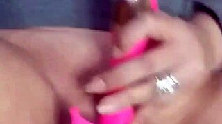 Massive squirt hits camera with remote vibrator and dildo play