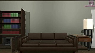 Trapped in lustful doll room, teen rides huge monster cock. Cartoon breast play gets wild and wet!