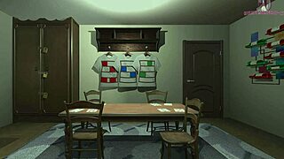 Trapped in lustful doll room, teen rides huge monster cock. Cartoon breast play gets wild and wet!