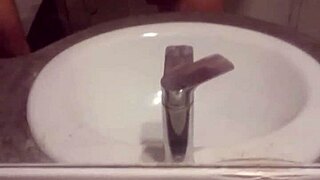 young guy masturbates in casual everyday setting