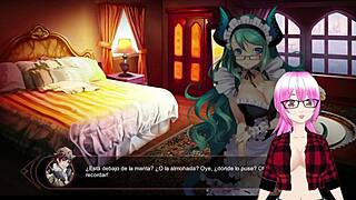 Lin la dragona de hielo mirror 05 in 3d cartoon anime with mirror monster