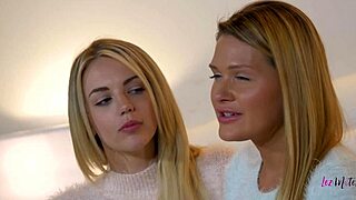 Erotic blondes lick and dildo each other excitedly!