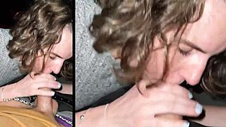 Thrilling cinema quickie with risky public banging!